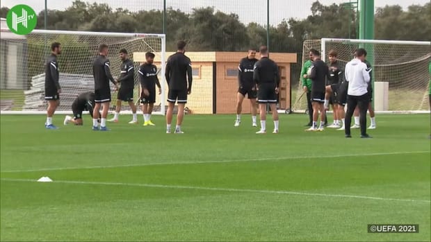 Sporting CP final training session before facing Besiktas